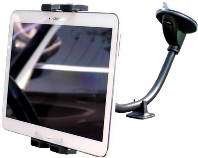 디이펙트 갤럭시 폴드 태블릿 대시보드 롱바디 휴대폰 거치대, 1개, 블랙