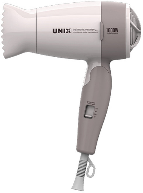 유닉스 접이식 헤어 드라이어 1600W, UN-A1405, 베이지