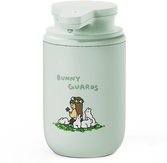 무아스 해피버디 아티스트 에디션 자동 손세정기 Bunny Guards, 민트(Bunny Guards), 1개