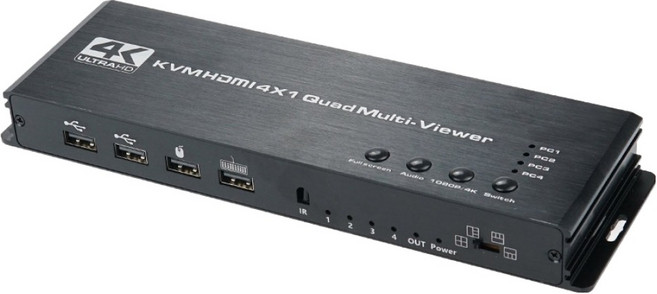 컴스 4K 30hz 멀티 HDMI 화면 분할기 / KVM 선택기, 1개, OU556