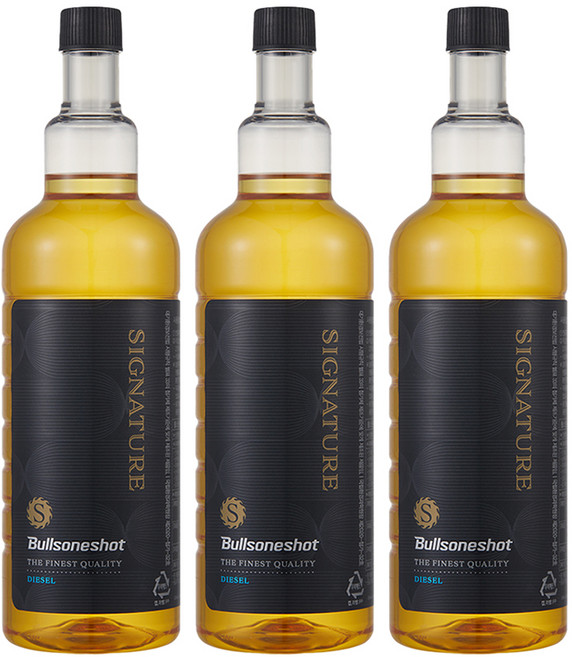 불스원 불스원샷 시그니처 연료첨가제 디젤 500ml, 3개, 디젤/경유 - 연료첨가제