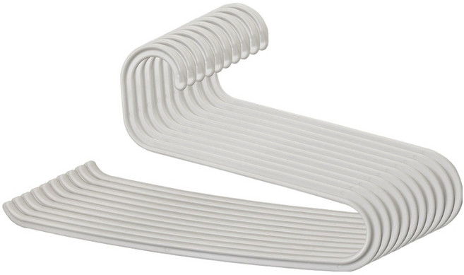 보노하우스 윌로우 오픈형 바지걸이, 10개, 그레이