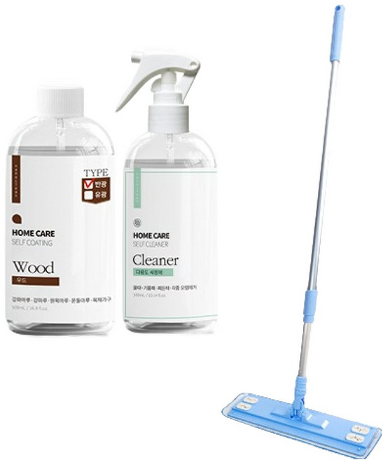 나노클린 54㎡형 반광 마루코팅제 + 밀대 세트, 1세트