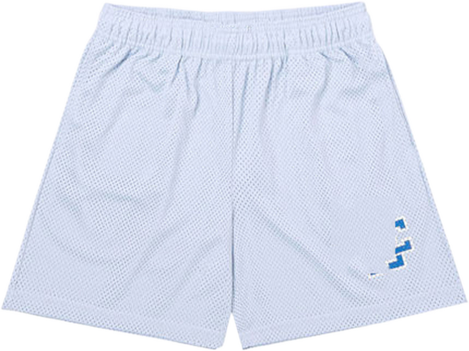 비투윈 남성용 썸머 비치 반바지, 화이트 블루