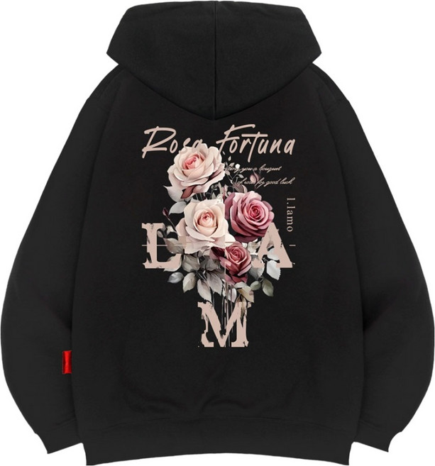 엘라모 남녀공용 로사포르투나 후드티