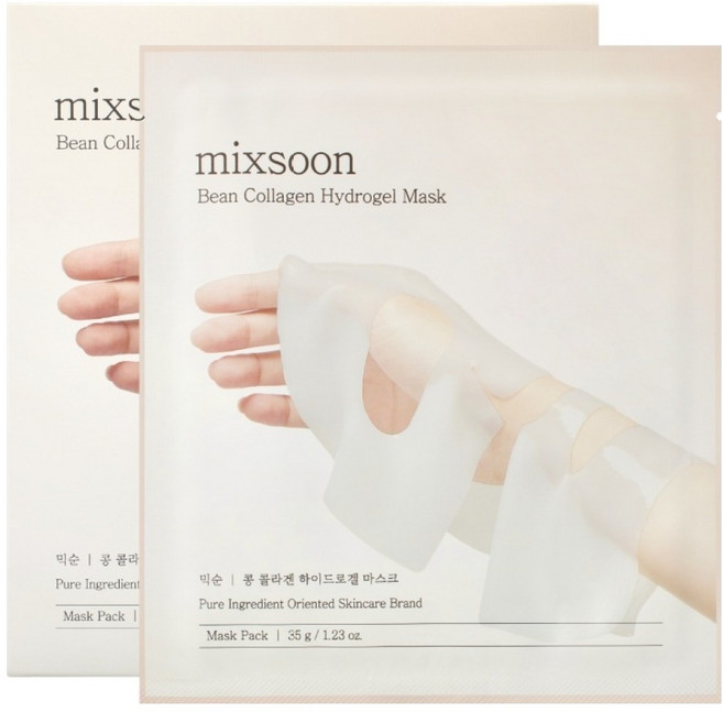 믹순 콩 콜라겐 하이드로겔 마스크, 5개입, 1개