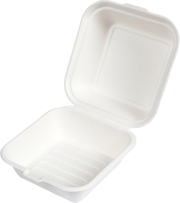 파피루스 일체형 햄버거 펄프 포장용기 화이트 B-003, 1개입, 500개