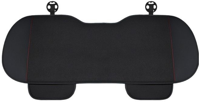 Ez2mk MS-610 스타일리쉬 사계절 통기성 차량용 시트 뒷좌석, 블랙, 1개