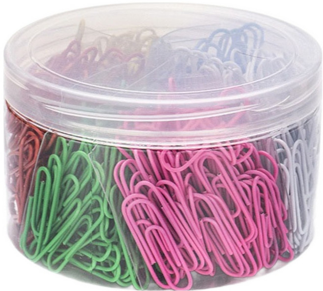 코히모 사무용 페이퍼 6컬러 클립 33mm 세트 5W0008, 480개입, 1세트