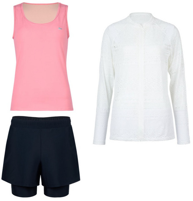 레노마 여성용 크로셰 래쉬가드 세트 RN-LS2F526