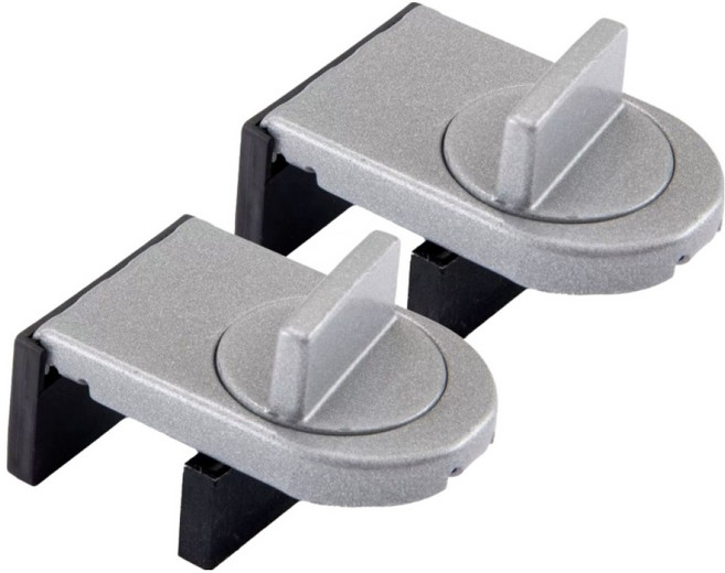 모아픽 창문 안전 잠금장치, 실버, 2개