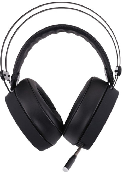 컴스 3.5 게임 음악감상 스테레오 LED 헤드셋, Black