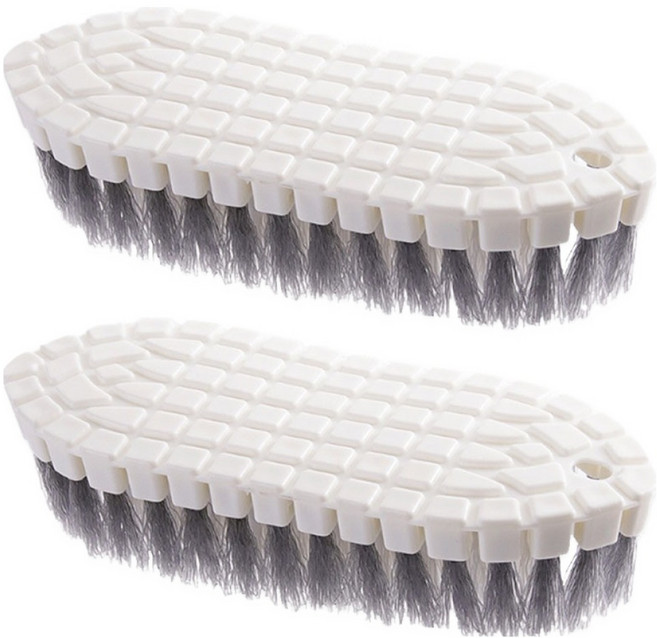 원이네 휘어지는 욕실 청소 브러쉬, 화이트, 2개