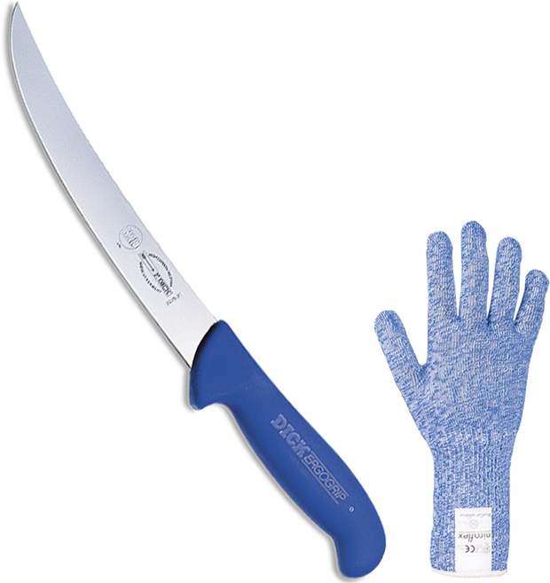 에르고그립 정육칼 2425 + 베임방지 장갑 세트, 1세트