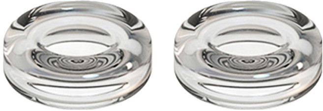 스페이스쉴드 PS 포탈 리전고 로그엘라이 닌텐도 OLED 스팀덱 UMPC 아날로그 스틱 호환 크리스탈 젤리 스틱 캡, 투명, 2개