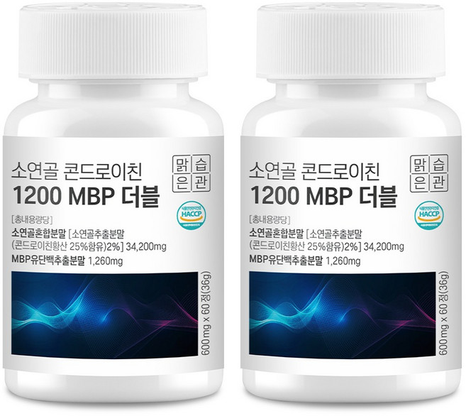 맑은습관 소연골 콘드로이친 1200 MBP 36g, 2개, 60정