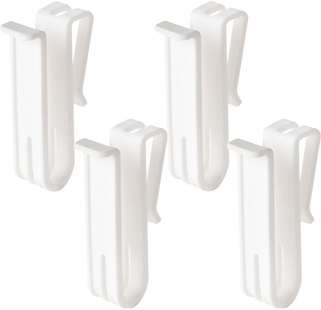 모나코올리브 텀블러 건조클립 식기건조대 후크, 화이트, 4개