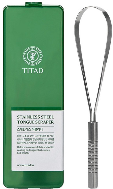 티타드 스테인리스 혀클리너, 57g, 1개