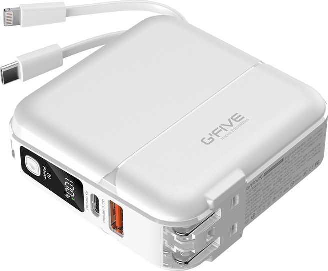 G'FIVE 基伍 勁量多功能行動電源 15000mAh, GP-W10P, 白色