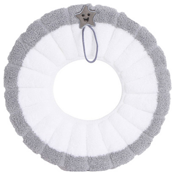 E.City 拼色加厚保暖馬桶坐墊5個 顏色隨機 保暖舒適可拆洗, 1組