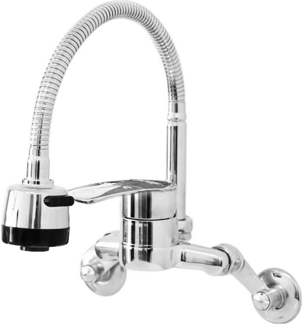 주방 싱크대 벽 코브라 수전 크롬 series100, 1개