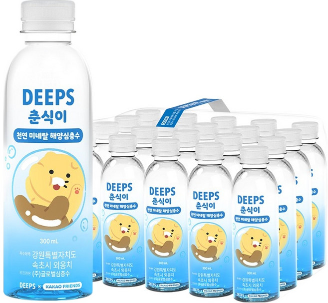 딥스 춘식이 천연 미네랄 해양심층수, 300ml, 20개