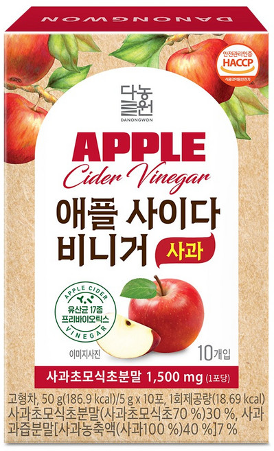 다농원 애사비 애플사이다비니거 사과맛, 50g, 1개