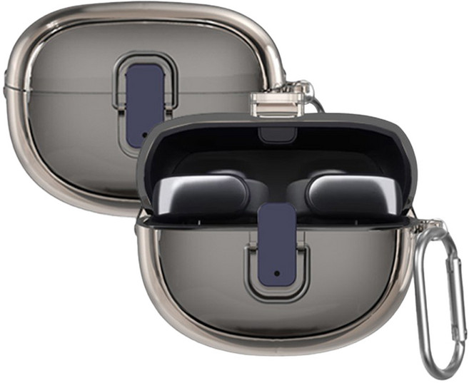GRAYCO 보스 울트라 오픈 이어버드 락킹 투명 케이스, 그레이, 1개