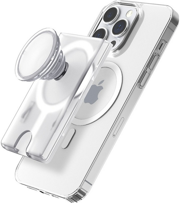 morac 마렛 M5 맥세이프 카드지갑 스마트톡 홀더 케이스, 화이트, 1세트