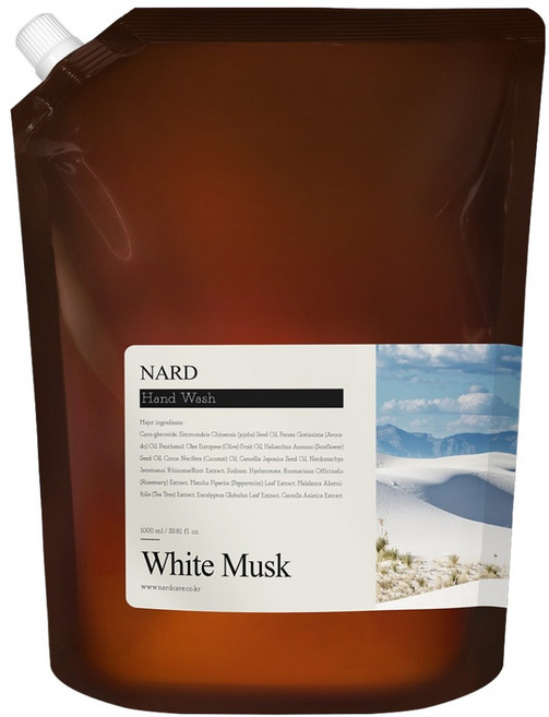 나드 리프레쉬 퍼퓸드 핸드워시 리필 화이트머스크, 1L, 1개