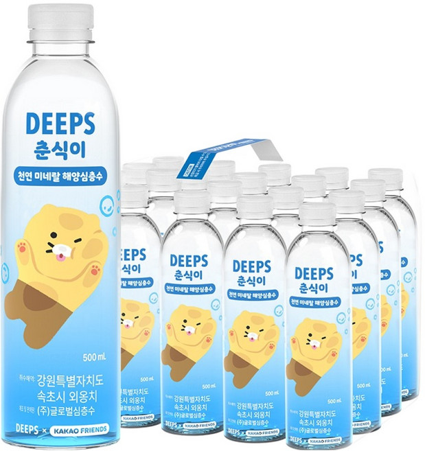 딥스 춘식이 천연 미네랄 해양심층수, 500ml, 20개