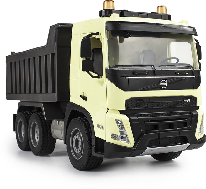 에코큐브 볼보 FMX 1:20 중장비 차량 덤프트럭 작동완구, 혼합색상, 1개