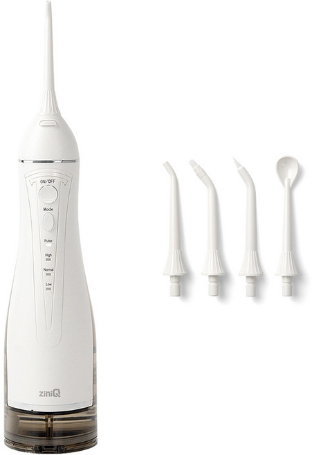 지니큐 휴대용 무선 구강세정기, ZQ-NA600, 화이트