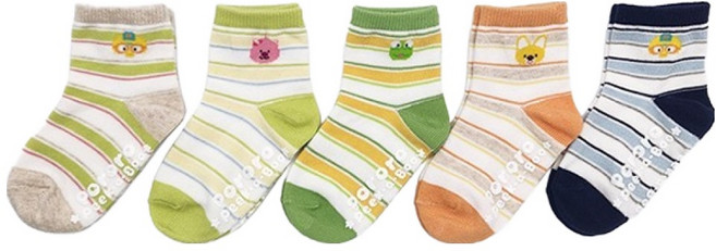 뽀로로 아동용 기프트 양말 5족 세트