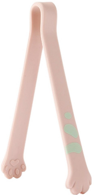 이지실리 실리콘 캐치캣 고양이 주방집게 소 12cm, 핑크, 1개