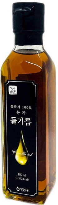 꼬손 청양식품 농가 들기름, 1개, 180ml