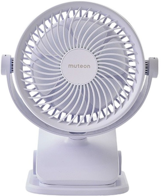 뮤트온 유아용 휴대용 유모차 선풍기, 라벤더블루, 1개