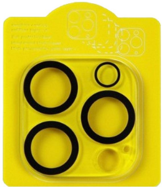 디이펙트 강화유리 휴대폰 카메라 렌즈보호 필름 세트 블랙, 1세트