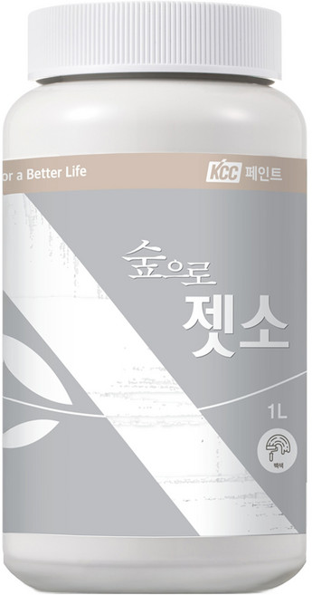 KCC숲으로 젯소 수성 페인트, 화이트, 1L, 1개