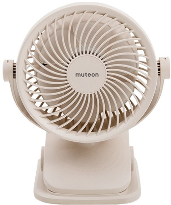뮤트온 유아용 휴대용 유모차 선풍기, 베이지, 1개