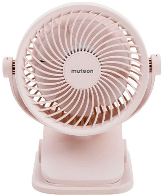 뮤트온 유아용 휴대용 유모차 선풍기, 핑크, 1개