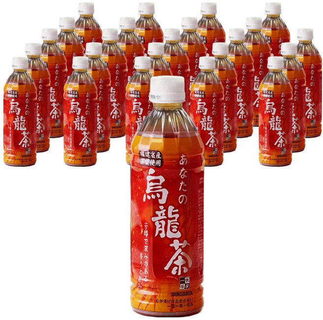 산가리아 당신의 우롱차, 500ml, 24개