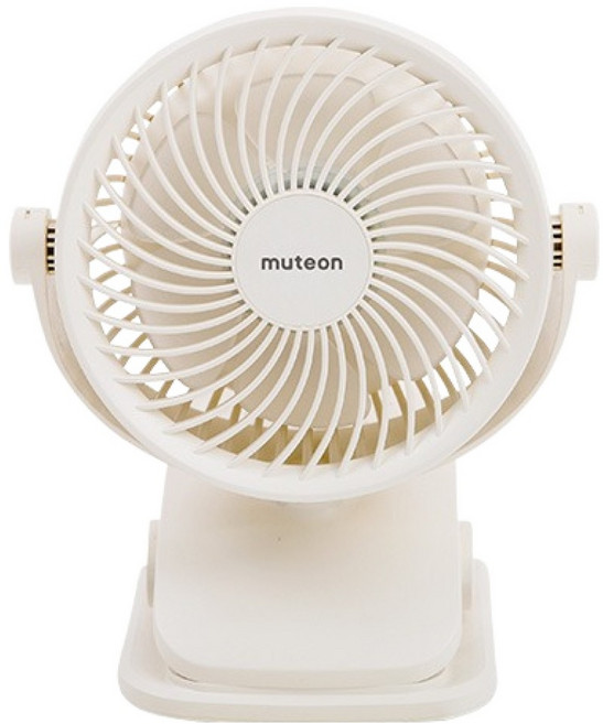 뮤트온 유아용 휴대용 유모차 선풍기, 아이보리, 1개