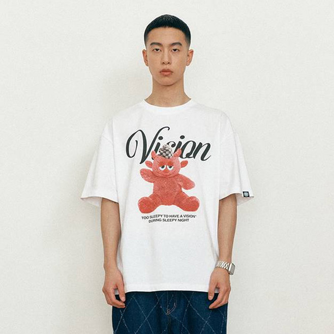 VISION STREET WEAR Sleepy Doll T恤 VS2302ST05, 白色