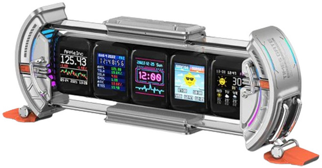디붐 타임즈 게이트 픽셀아트 데스크보드 디스플레이, 사이버 그레이