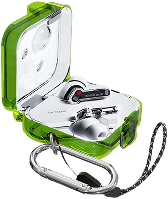 GRAYCO 낫싱 이어2 투명 락킹 케이스, 그린, 1개