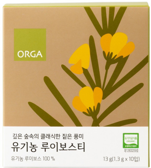 올가홀푸드 유기농 루이보스티, 1.3g, 10개입, 1개
