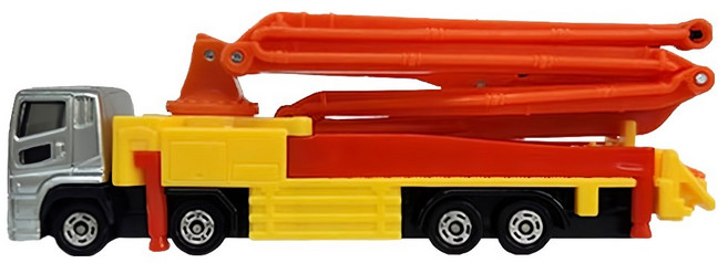 토미카 롱토미카 127 미츠비시 후소 슈퍼 그레이트 콘크리트 펌핑 트럭 자동차 완구, 혼합색상, 1개