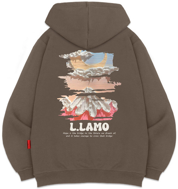 엘라모 마운틴문 후드티