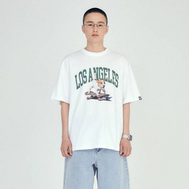 VISION STREET WEAR Puppy T-Shirts VS2202ST07WH, 白色